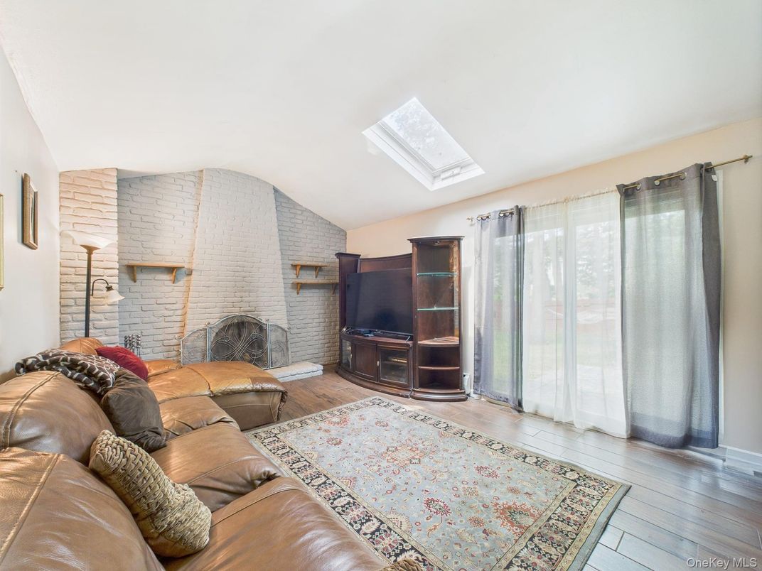 Fireplace, Interior, Living room, Stone Walls, Wood Texture Flooring