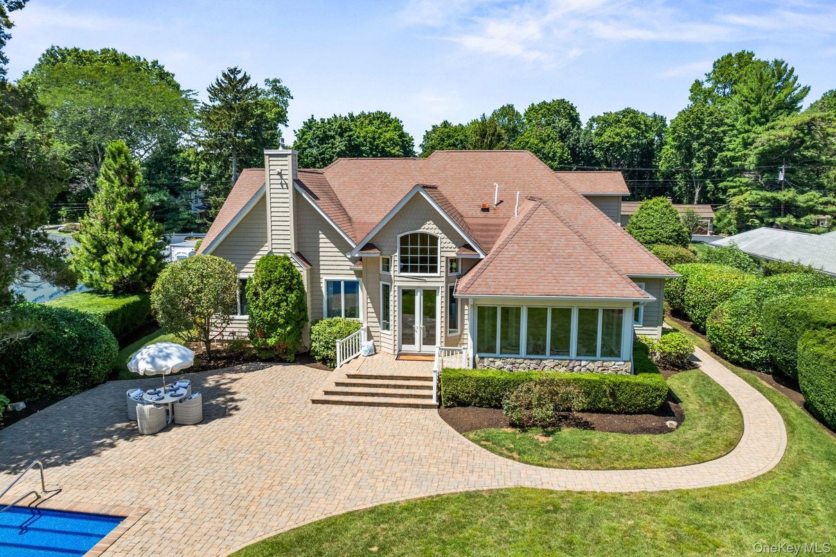 Backyard, Exterior, Facade, Pool, French Provincial