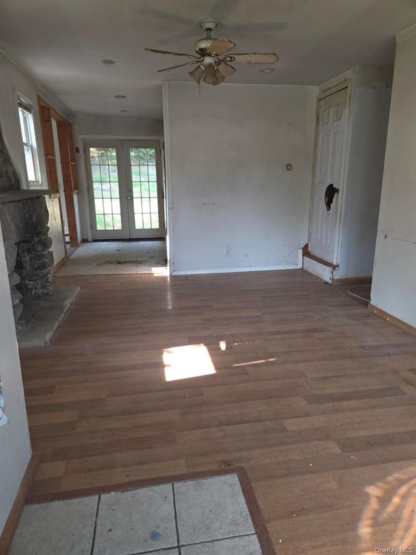 Empty room, Fireplace, Interior, Wood Texture Flooring