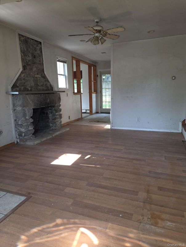 Empty room, Fireplace, Interior, Wood Texture Flooring