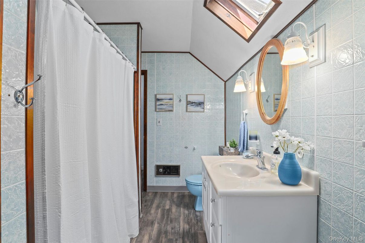 Bathroom, Interior, Wood Texture Flooring