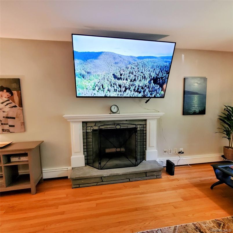 Fireplace, Interior, Wood Texture Flooring