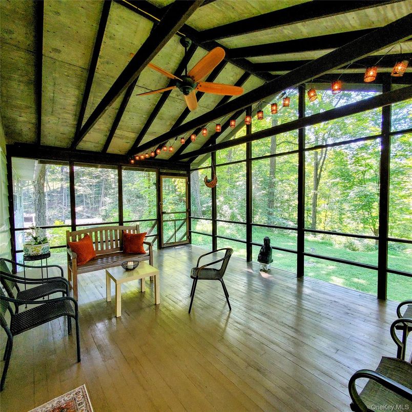 Interior, Living room, Sun Room, Wooden Beams, Wood Texture Flooring