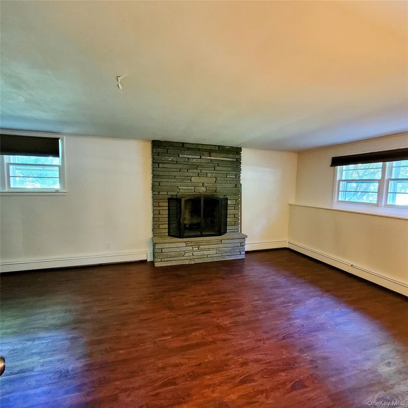 Empty room, Fireplace, Interior, Wood Texture Flooring