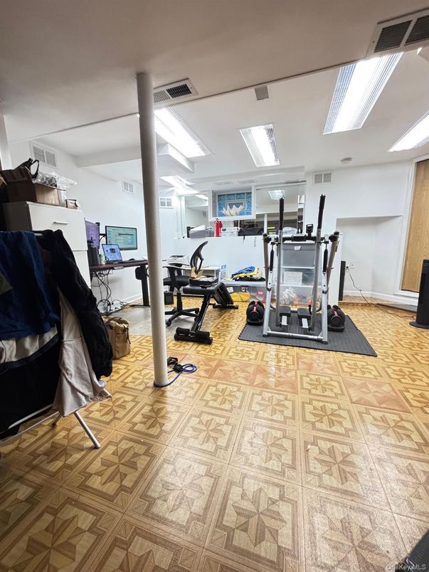 Fitness Equipment, Gym, Interior, Wood Texture Flooring