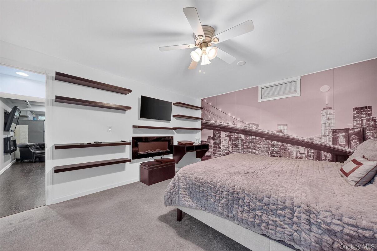Bedroom, Interior, Recessed Lighting