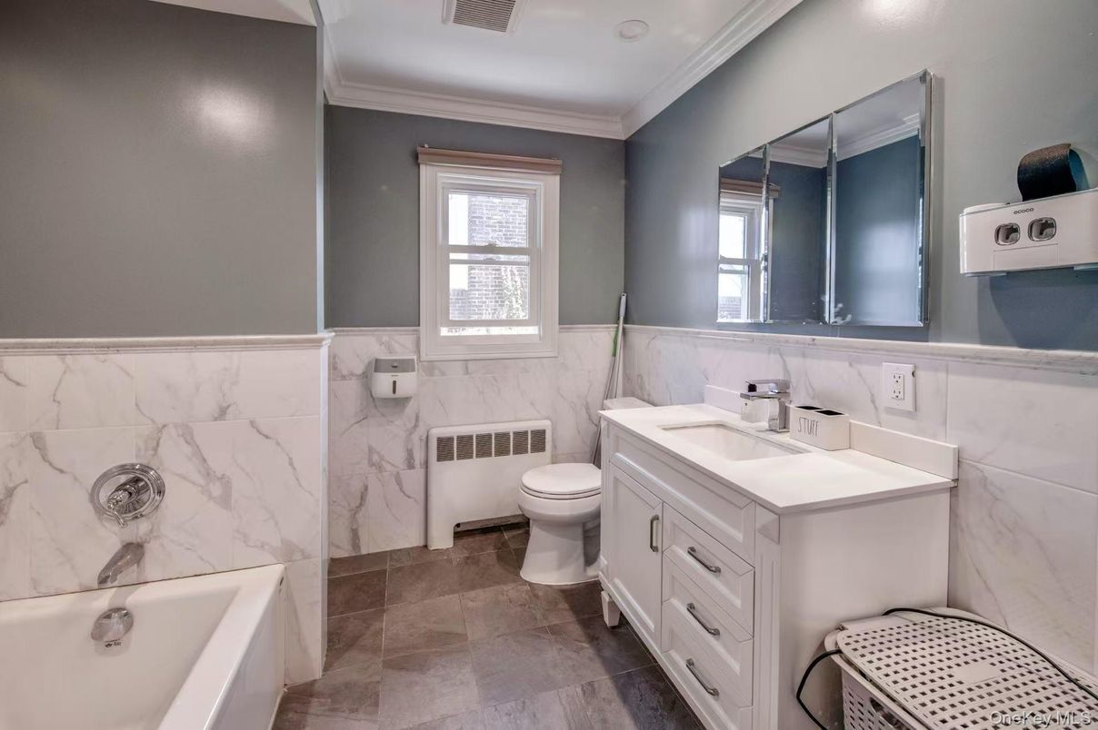 Bathroom, Interior, Marble Walls