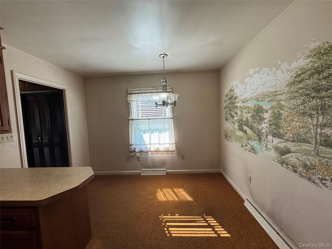 Chandelier, Empty room, Interior