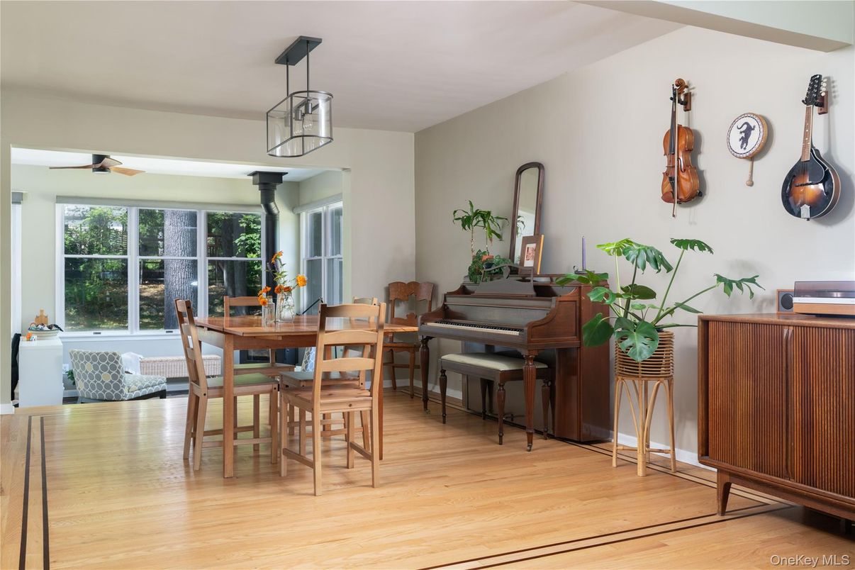 Dining room, Interior, Piano, Wood Texture Flooring