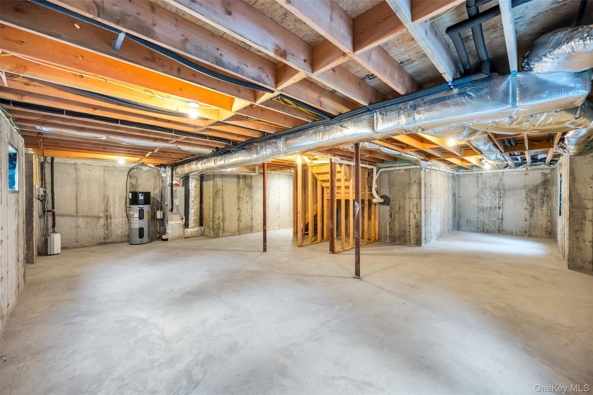 Interior, Stone Walls, Wooden Beams