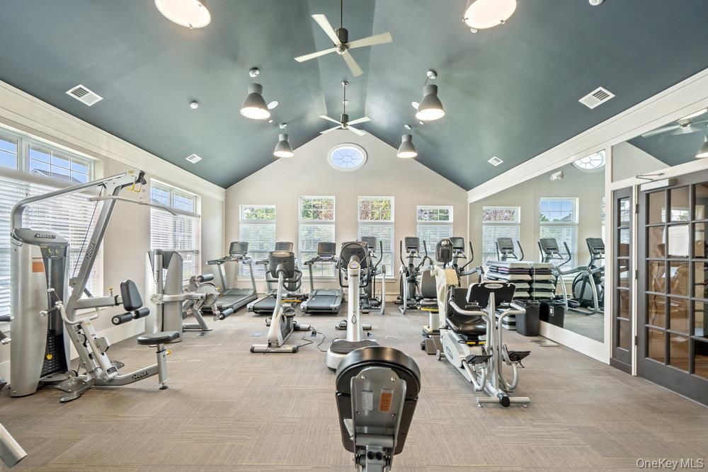 Fitness Equipment, Gym, Interior, Pendant Lights, Recessed Lighting