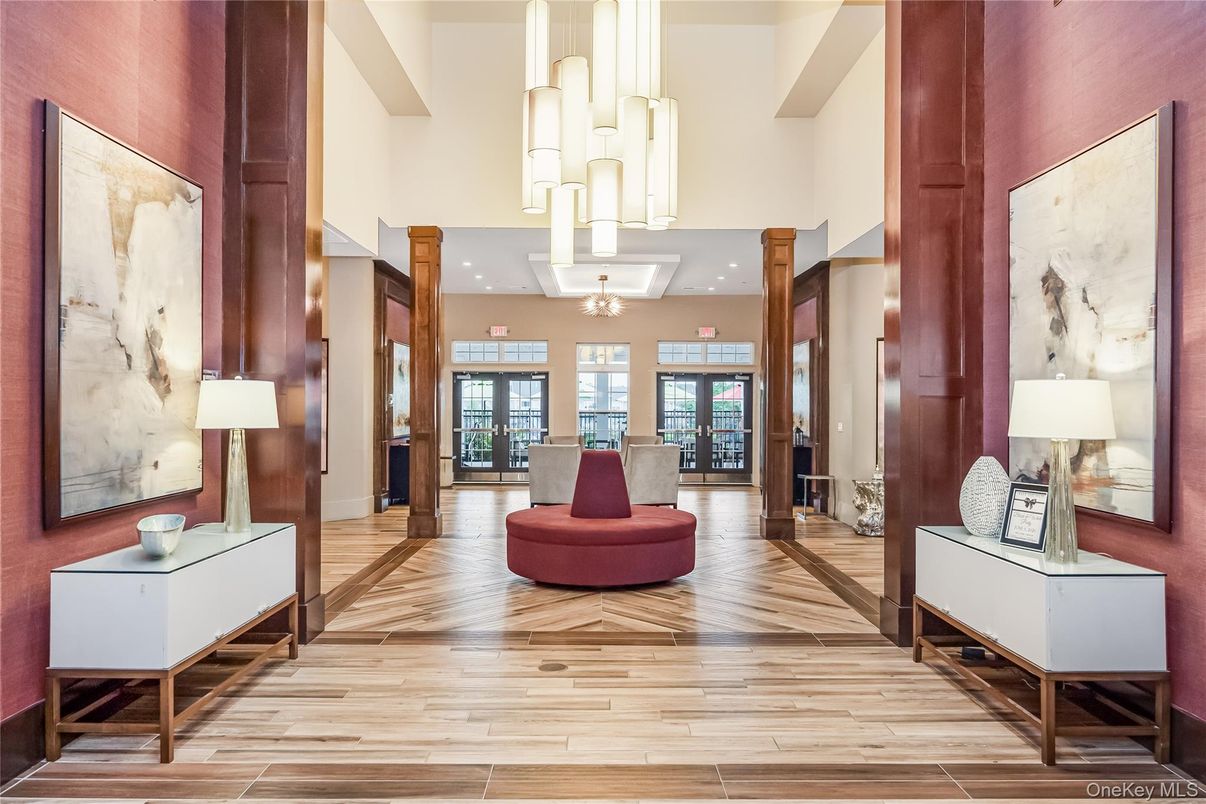Chandelier, Interior, Pendant Lights, Recessed Lighting, Wood Texture Flooring