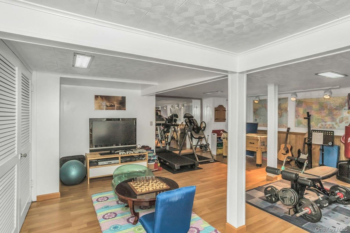 Fitness Equipment, Interior, Wood Texture Flooring