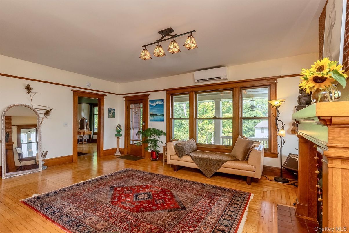 Fireplace, Interior, Wood Texture Flooring