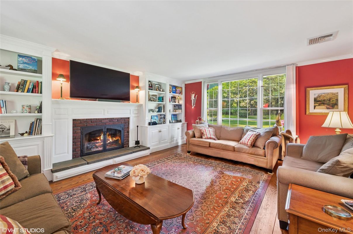Fireplace, Interior, Living room, Wood Texture Flooring