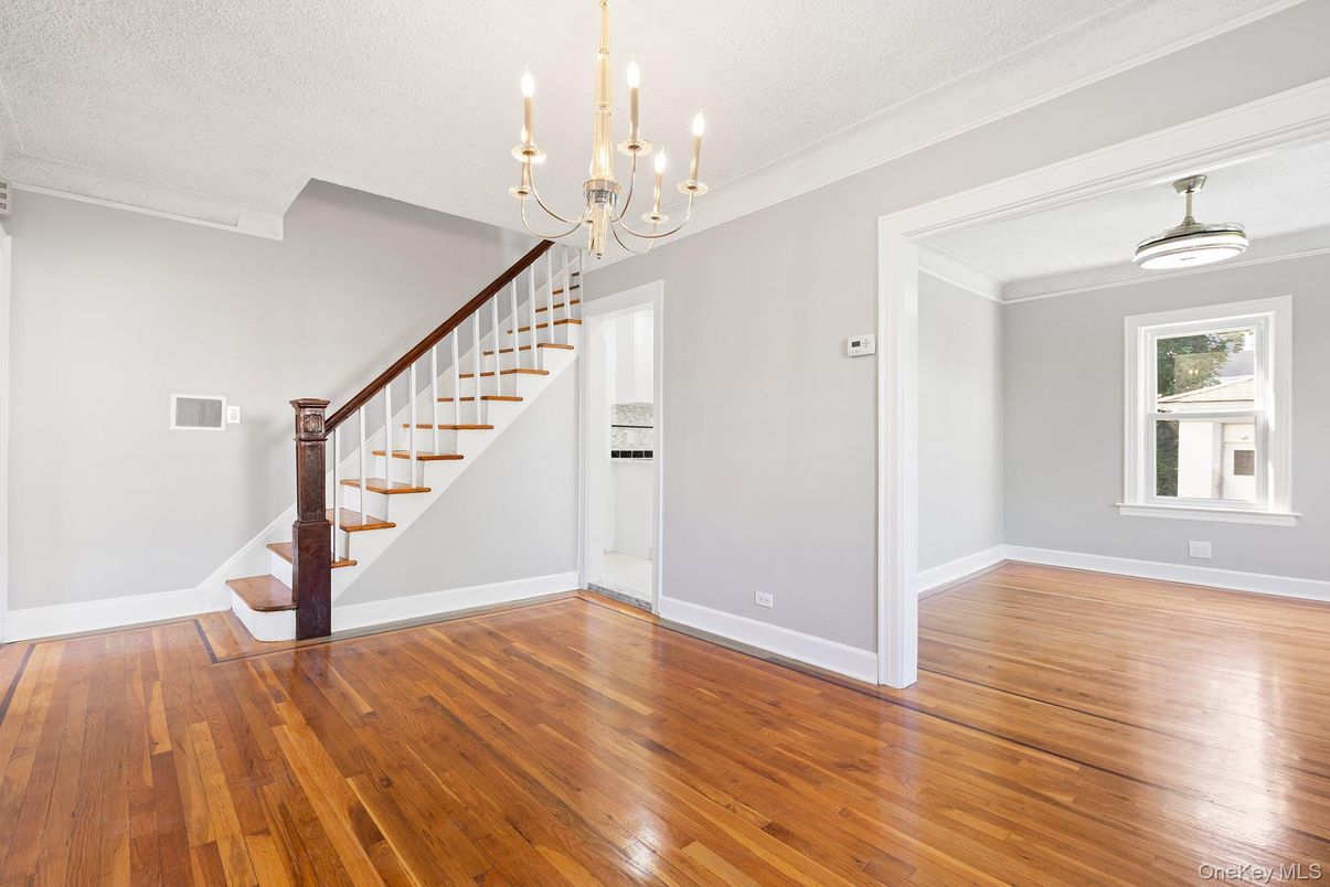Chandelier, Empty room, Interior, Wood Texture Flooring