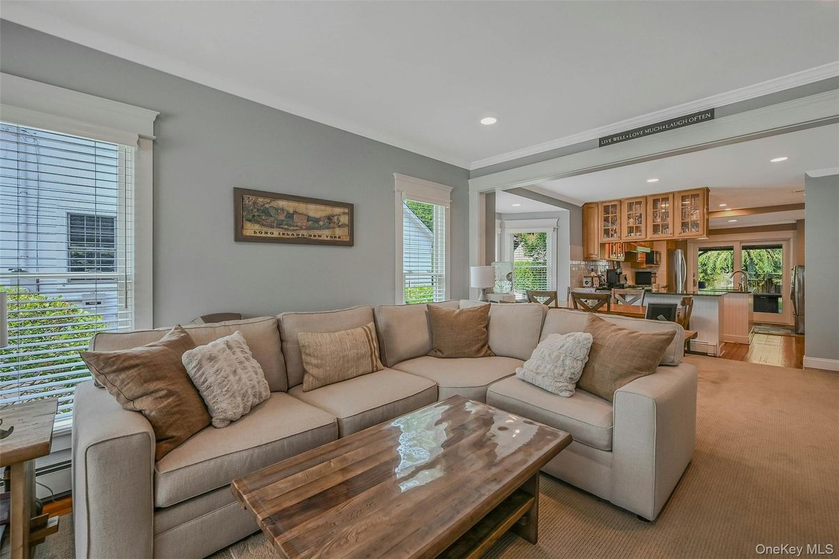 Dining room, Interior, Kitchen, Living room, Recessed Lighting