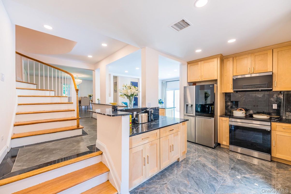 Interior, Kitchen, Recessed Lighting, Stainless Steel Appliances
