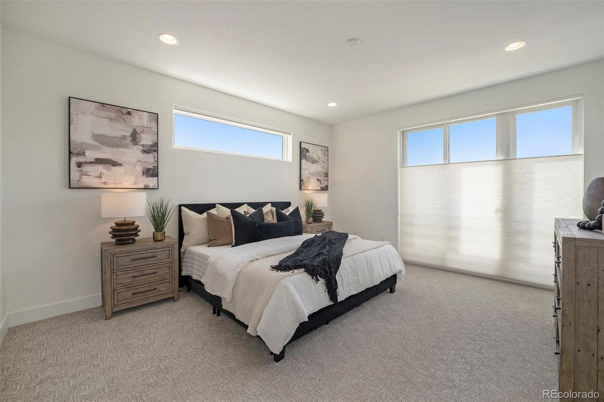 Bedroom, Interior, Recessed Lighting