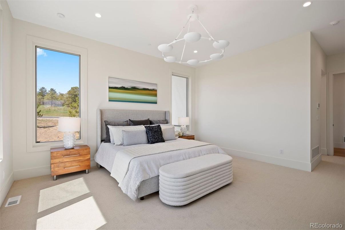 Bedroom, Interior, Recessed Lighting