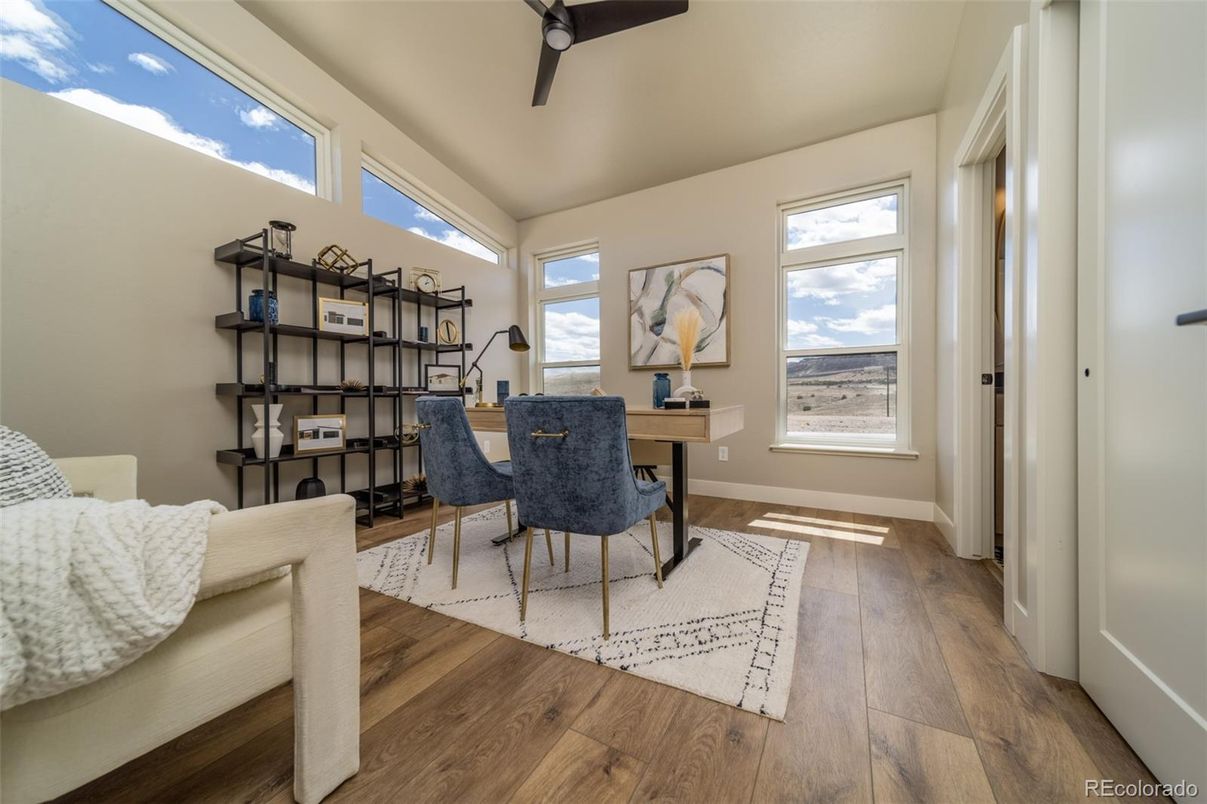 Home Office, Interior, Wood Texture Flooring