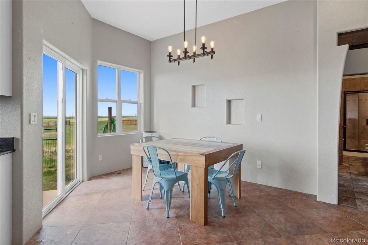 Dining room, Interior, Pendant Lights