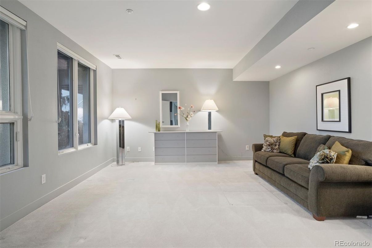 Interior, Living room, Recessed Lighting