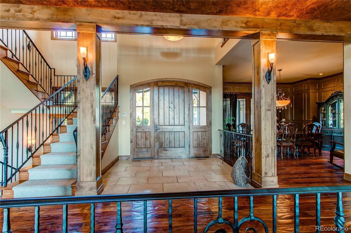 Dining room, Interior, Wood Texture Flooring