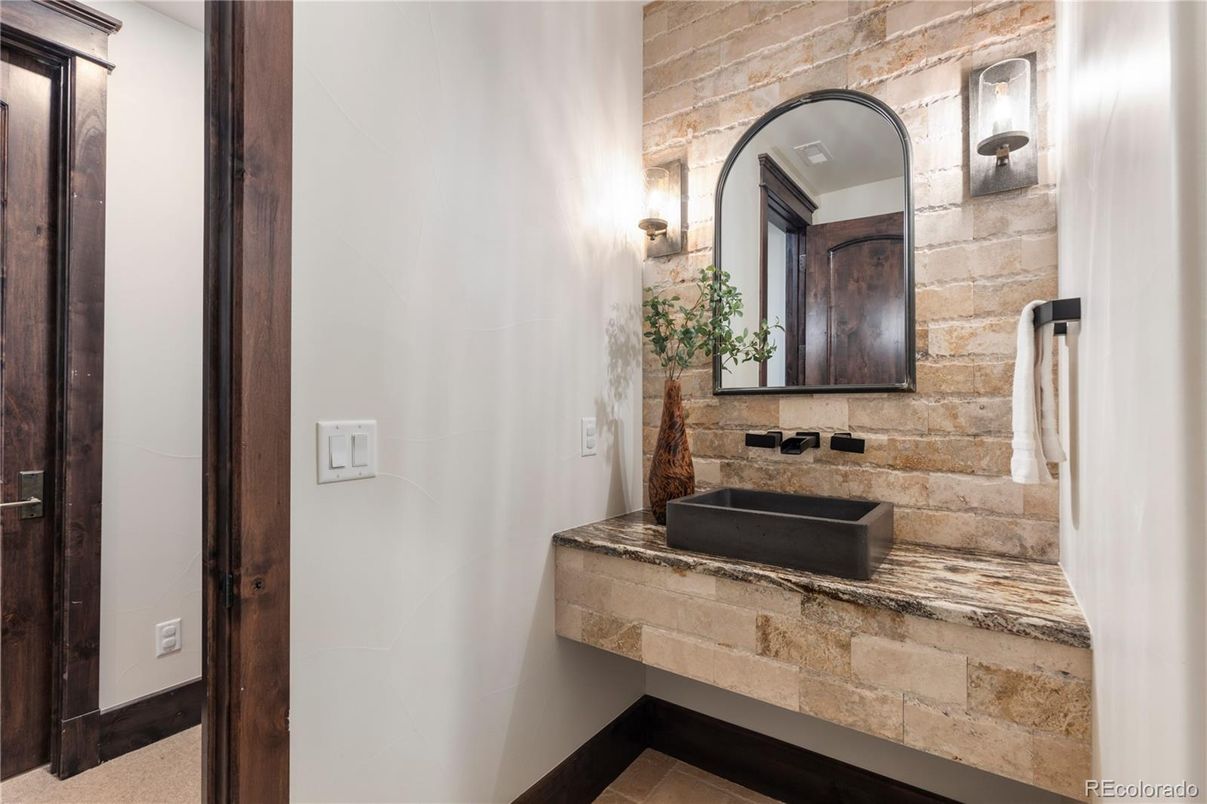 Bathroom, Interior, Stone Walls