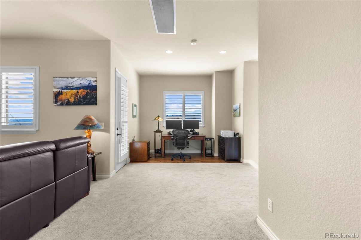Home Office, Interior, Recessed Lighting