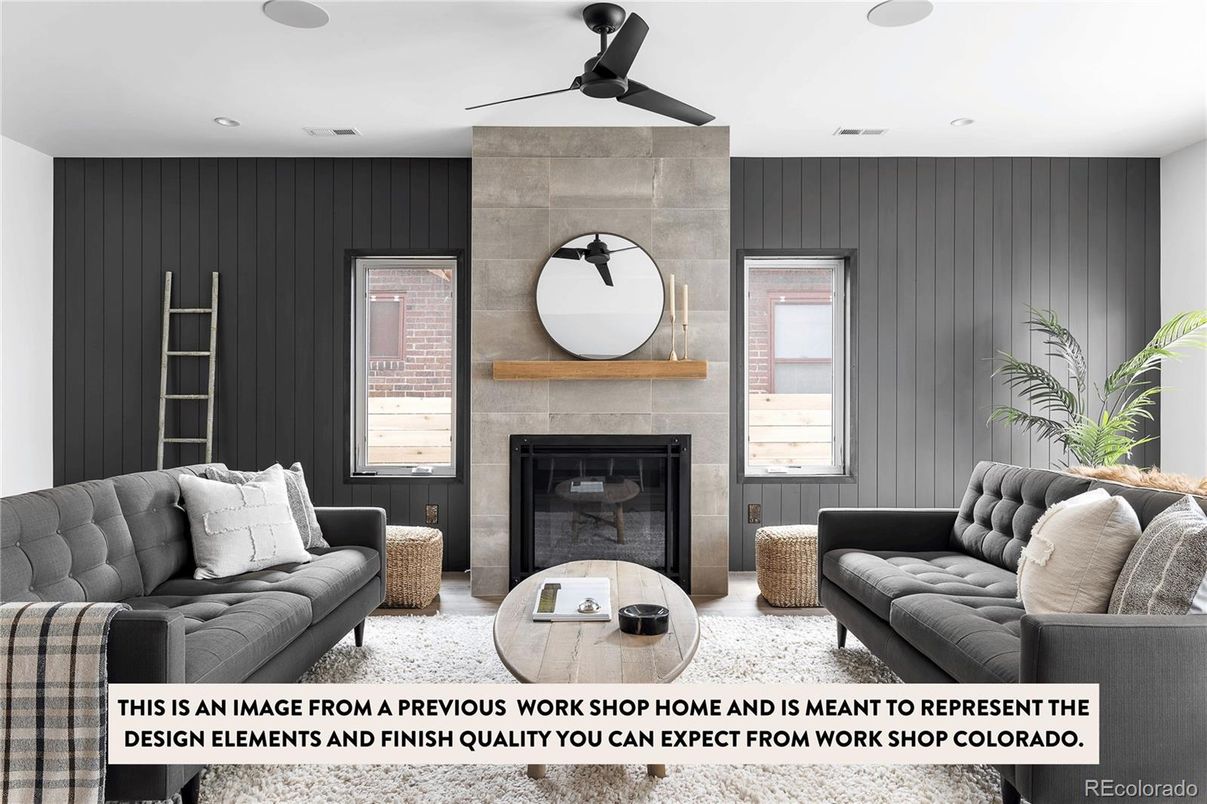 Fireplace, Interior, Living room, Recessed Lighting