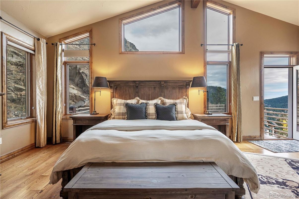 Bedroom, Interior, Wood Texture Flooring