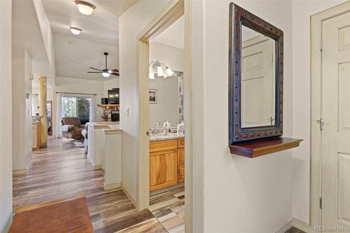 Bathroom, Interior, Wood Texture Flooring