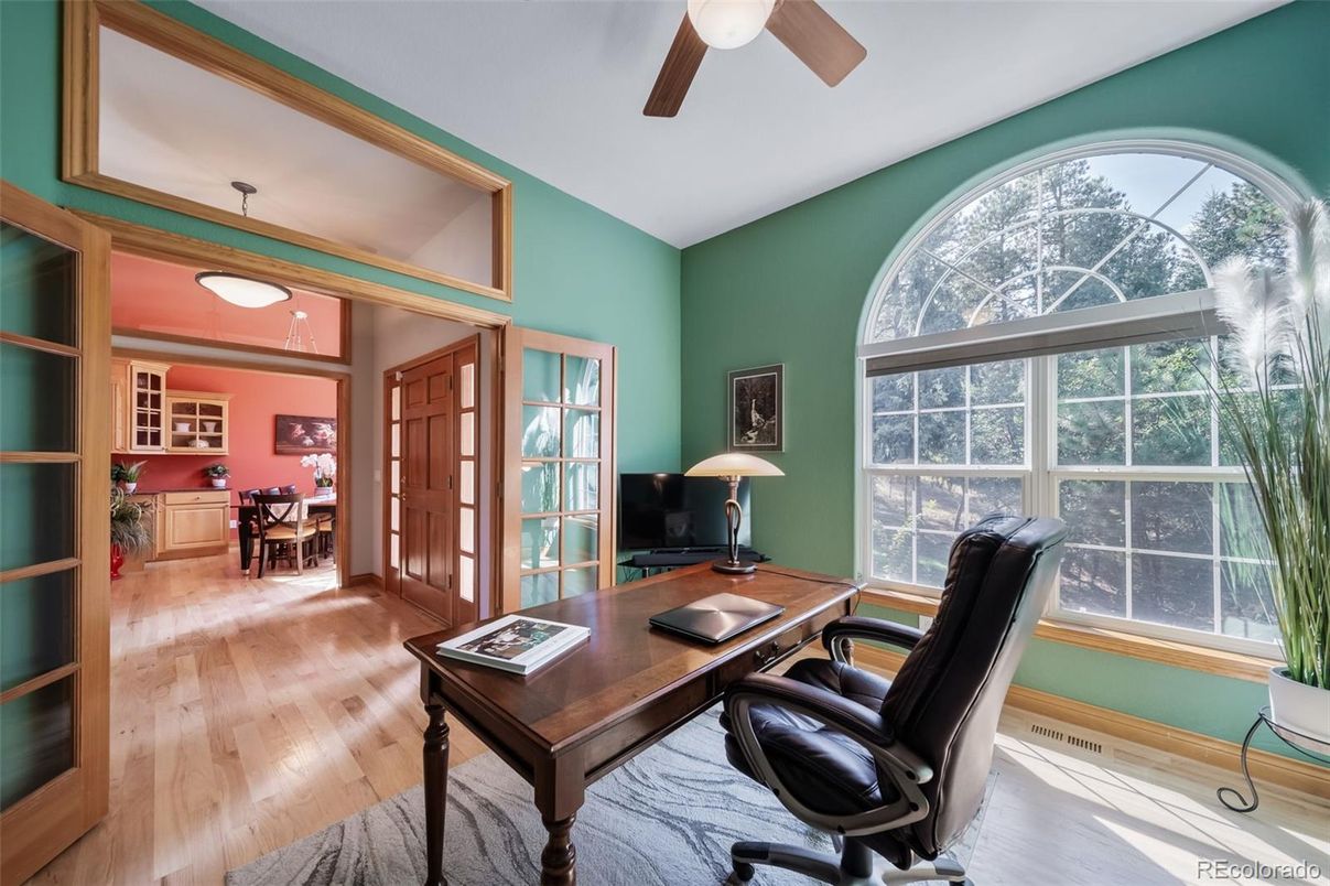 Home Office, Interior, Wood Texture Flooring