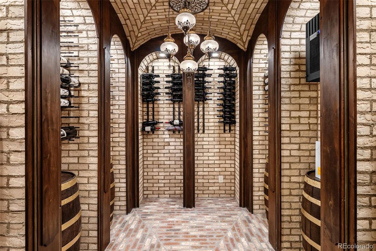 Interior, Stone Walls, Wine Storage