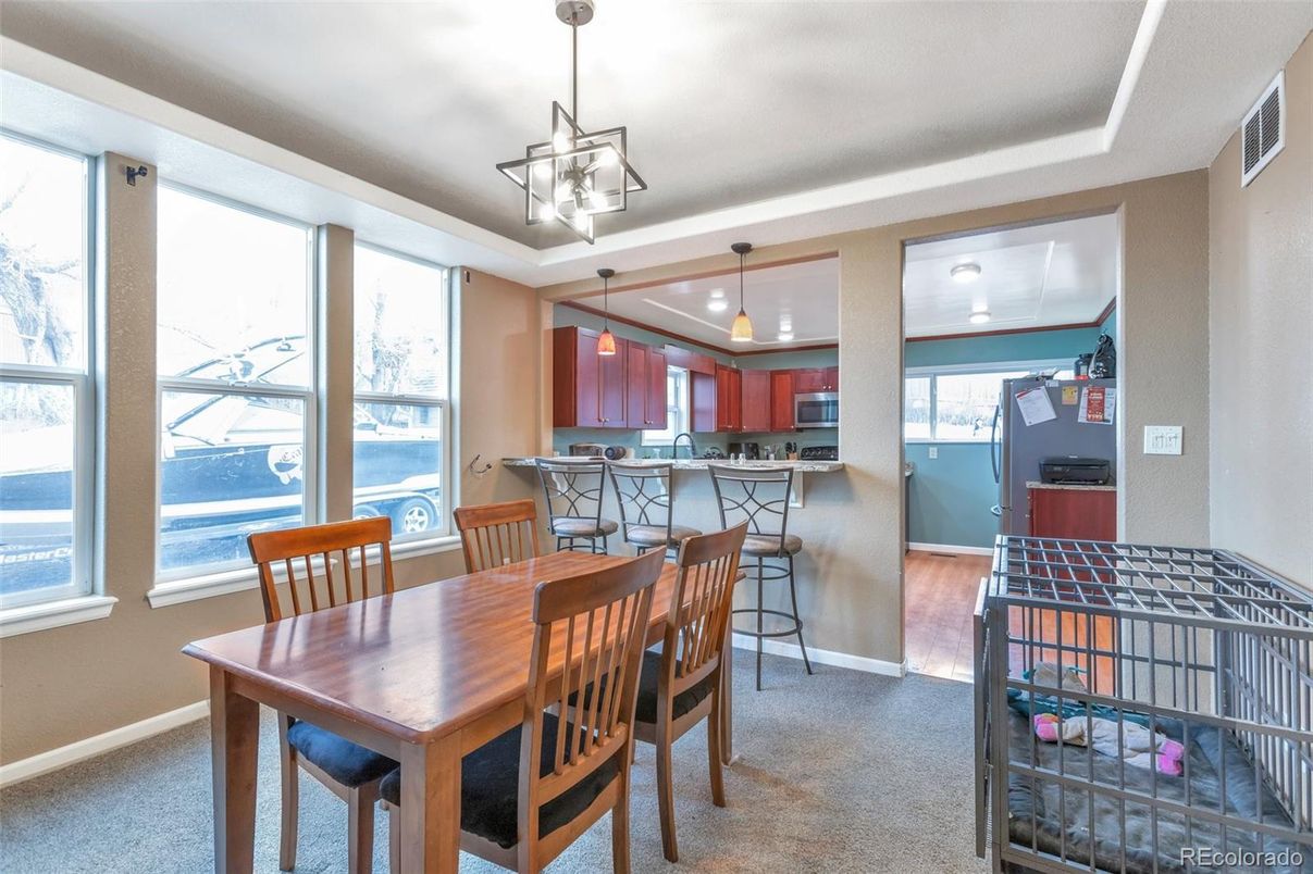 Dining room, Interior, Kitchen, Pendant Lights