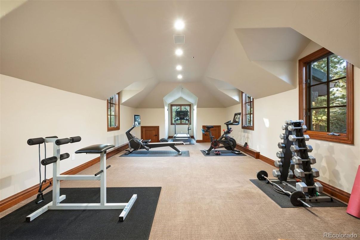 Fitness Equipment, Interior, Recessed Lighting