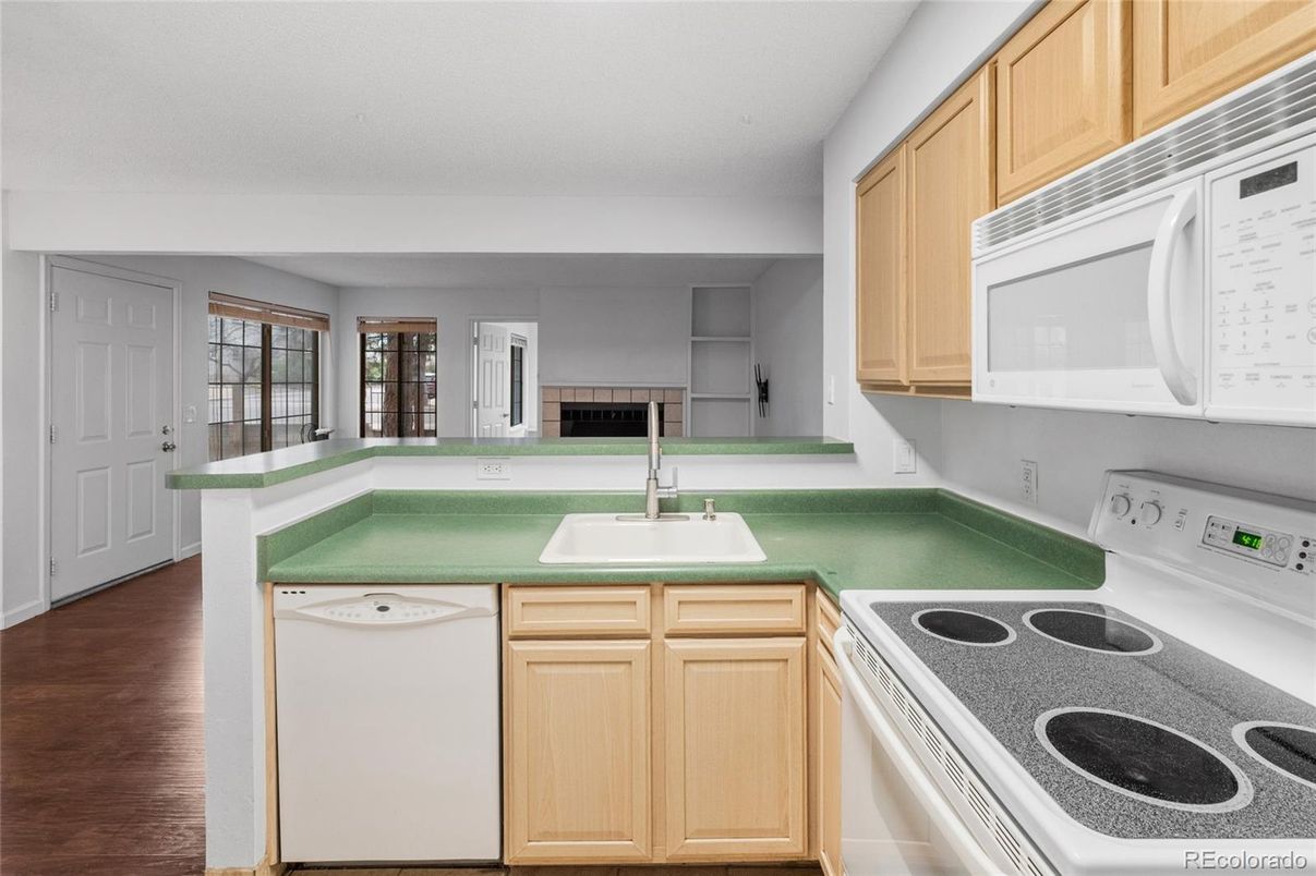 Interior, Kitchen, Wood Texture Flooring
