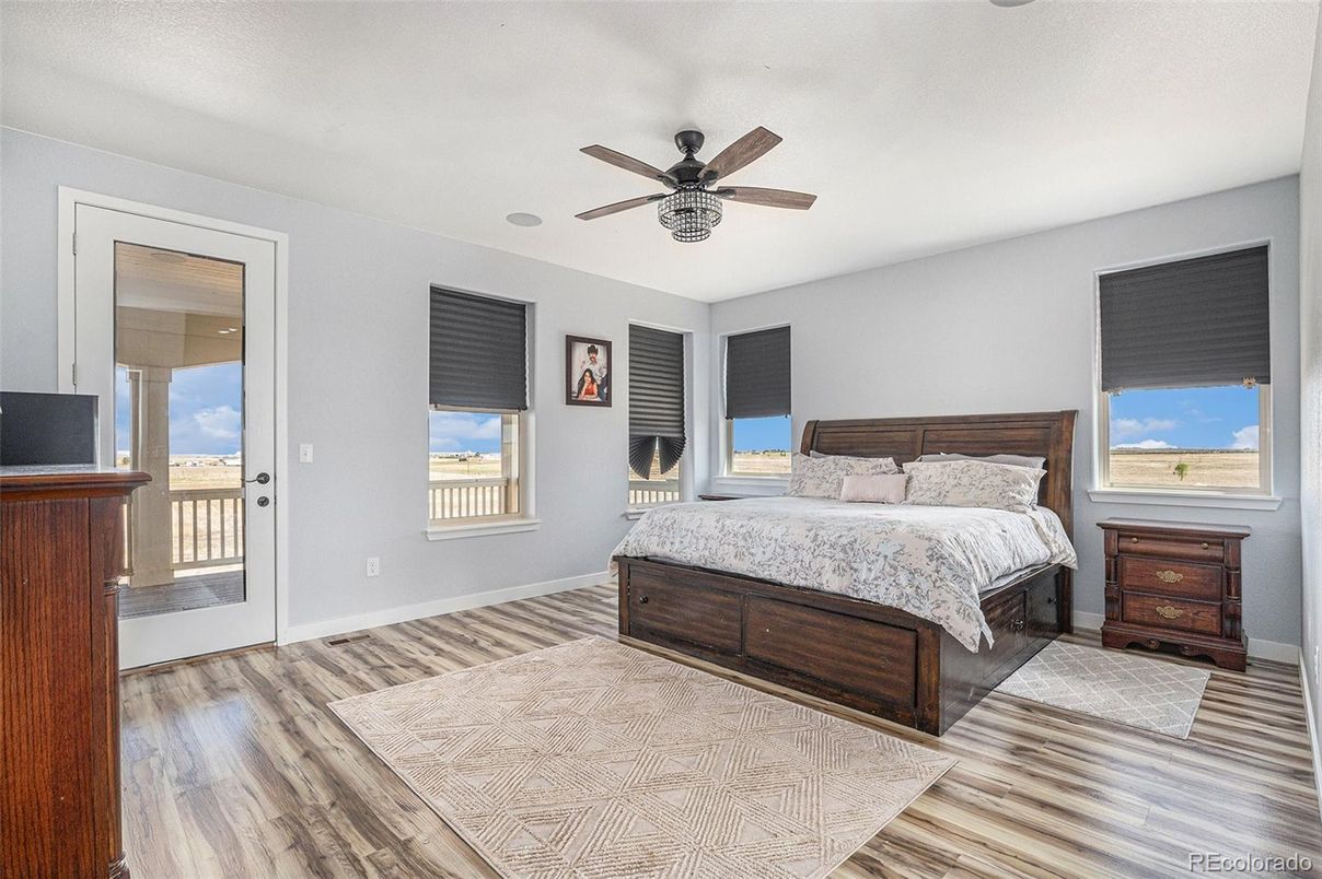 Bedroom, Interior, Wood Texture Flooring