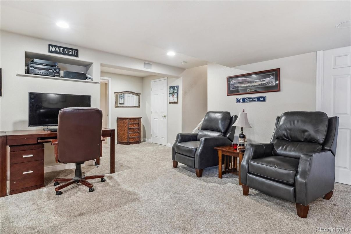 Home Office, Interior, Recessed Lighting