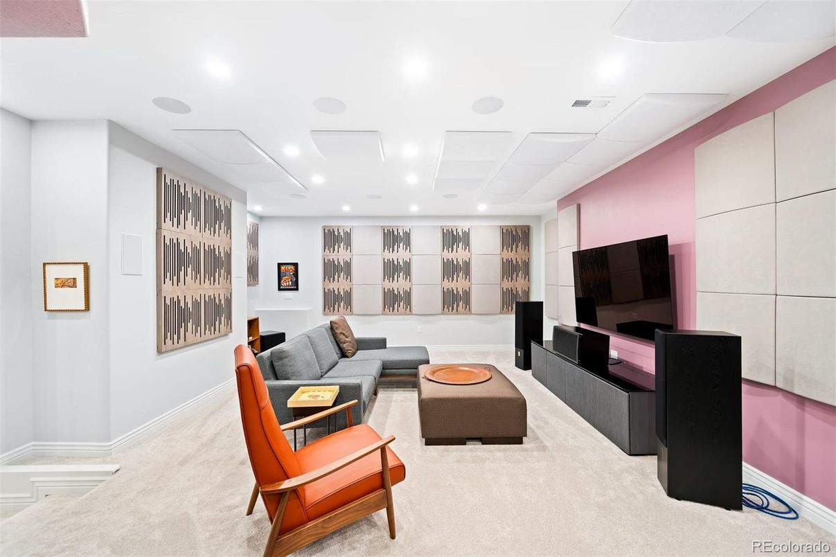 Interior, Living room, Recessed Lighting