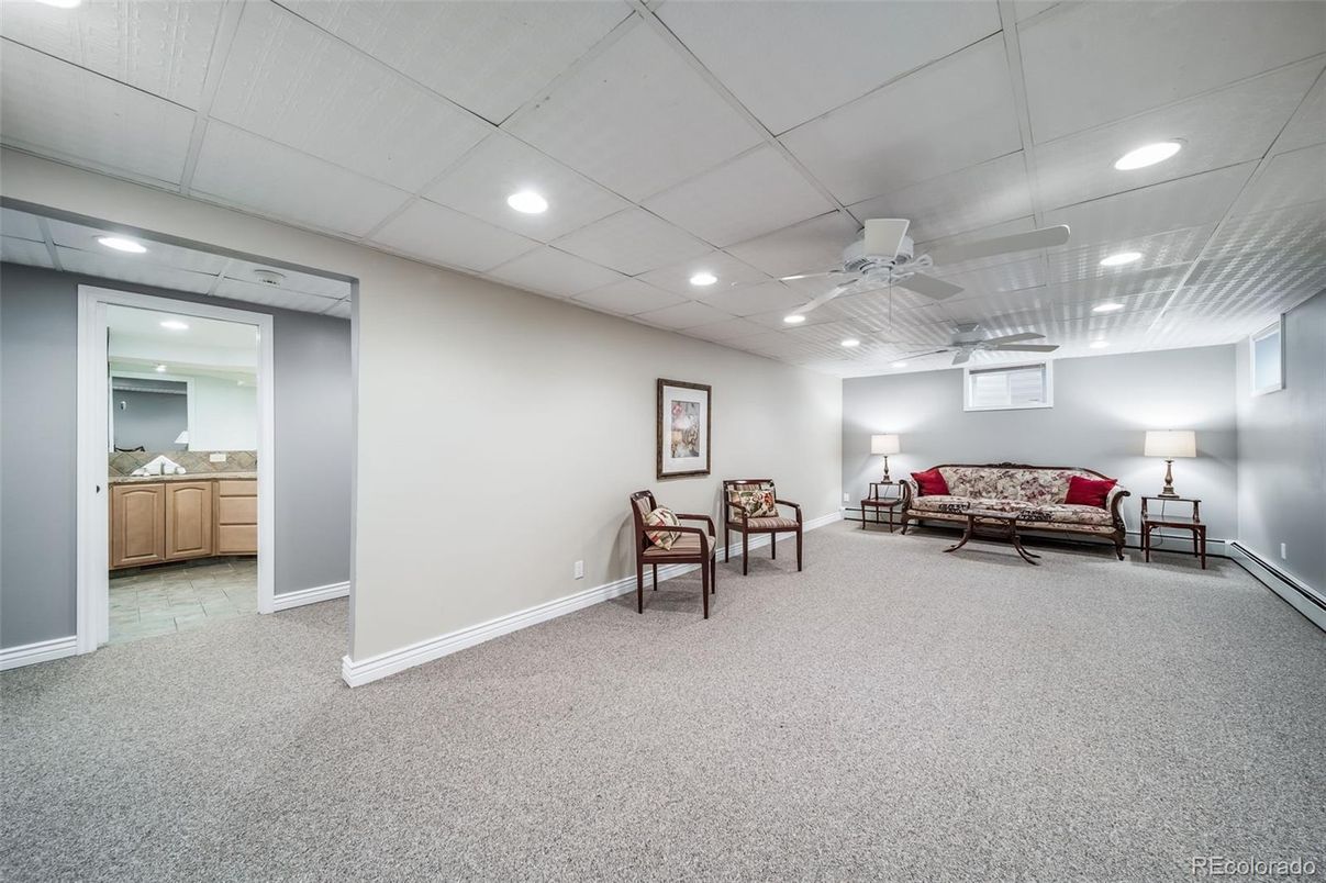 Interior, Living room, Recessed Lighting