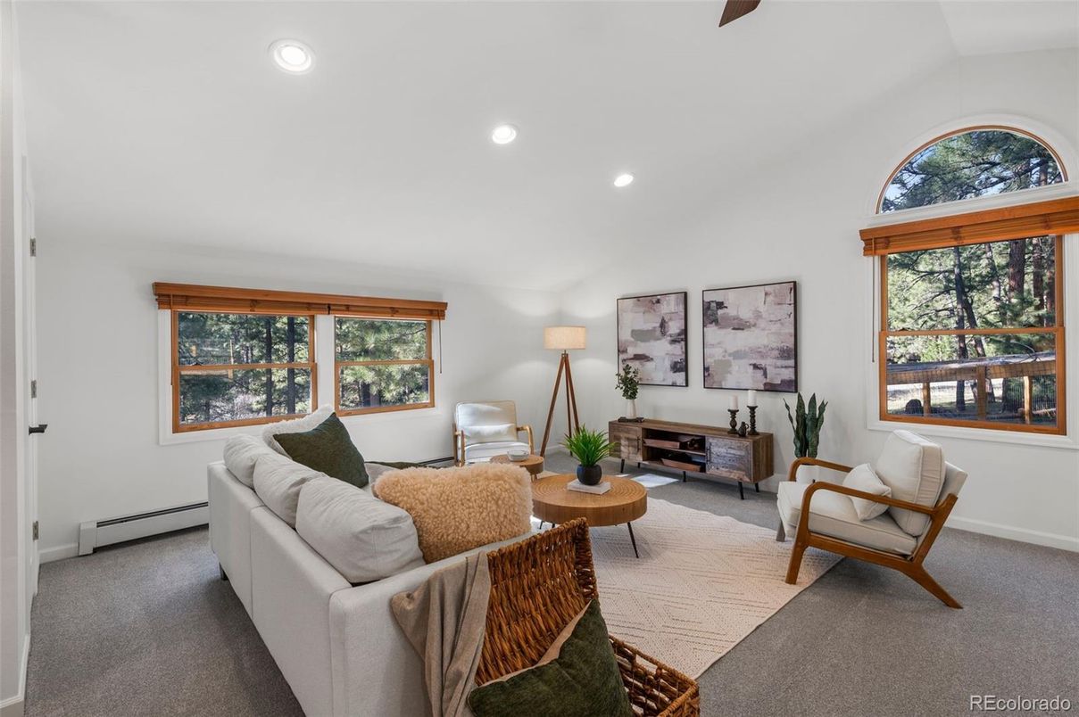 Interior, Living room, Recessed Lighting