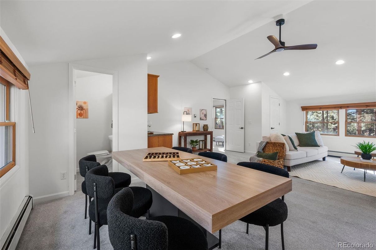 Dining room, Interior, Living room, Recessed Lighting