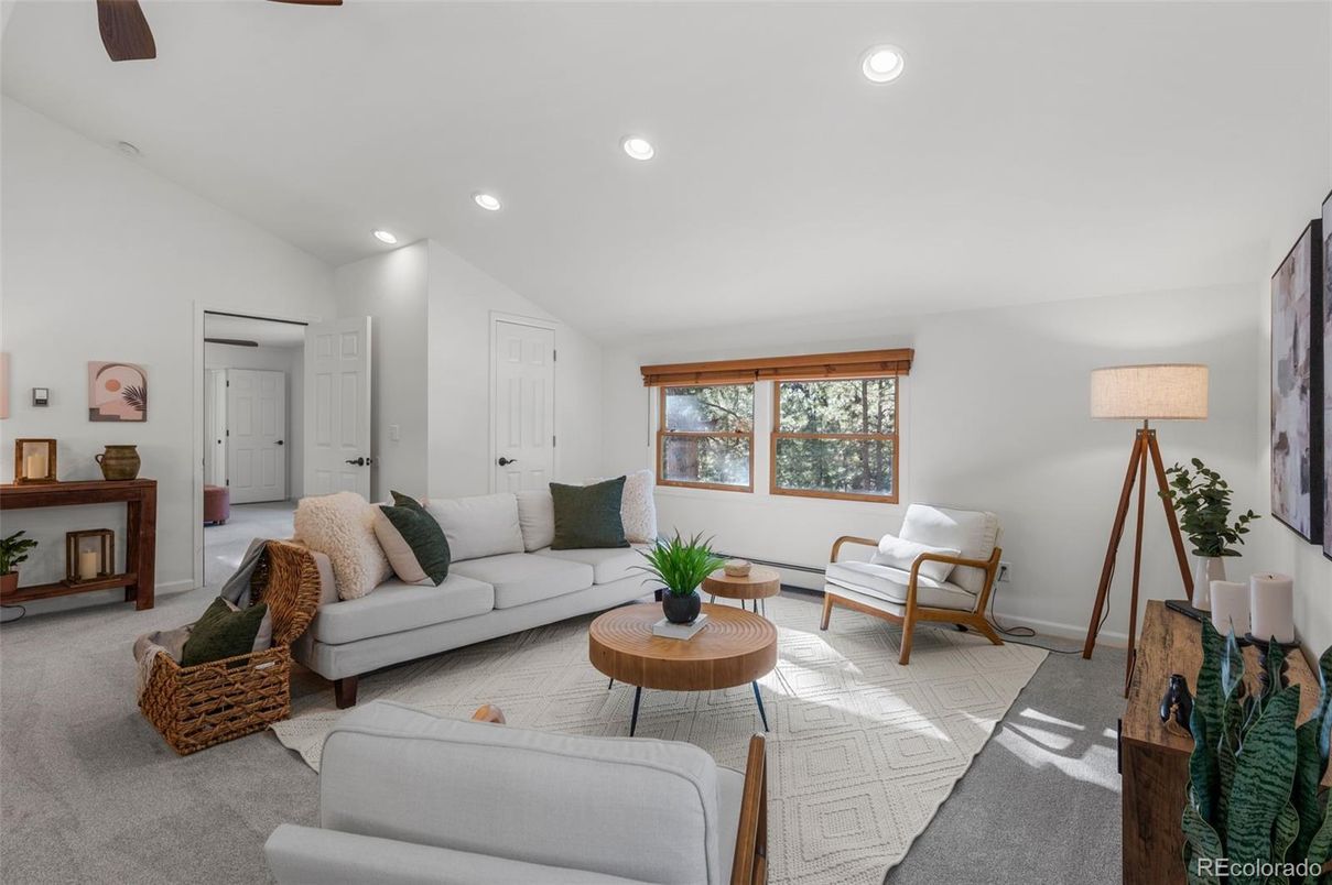Interior, Living room, Recessed Lighting