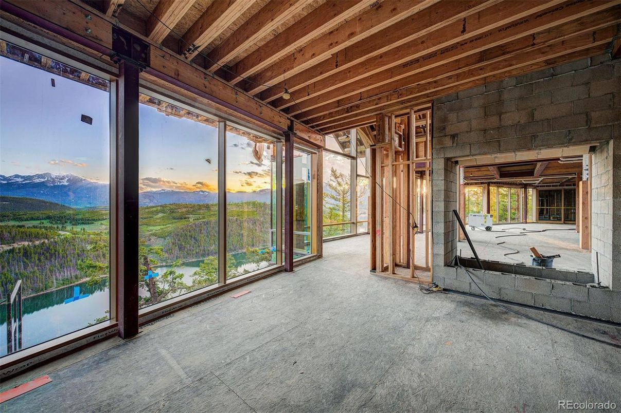 Interior, Stone Walls, Wooden Beams