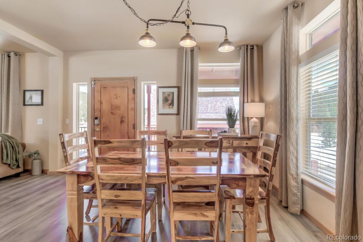 Dining room, Interior, Wood Texture Flooring