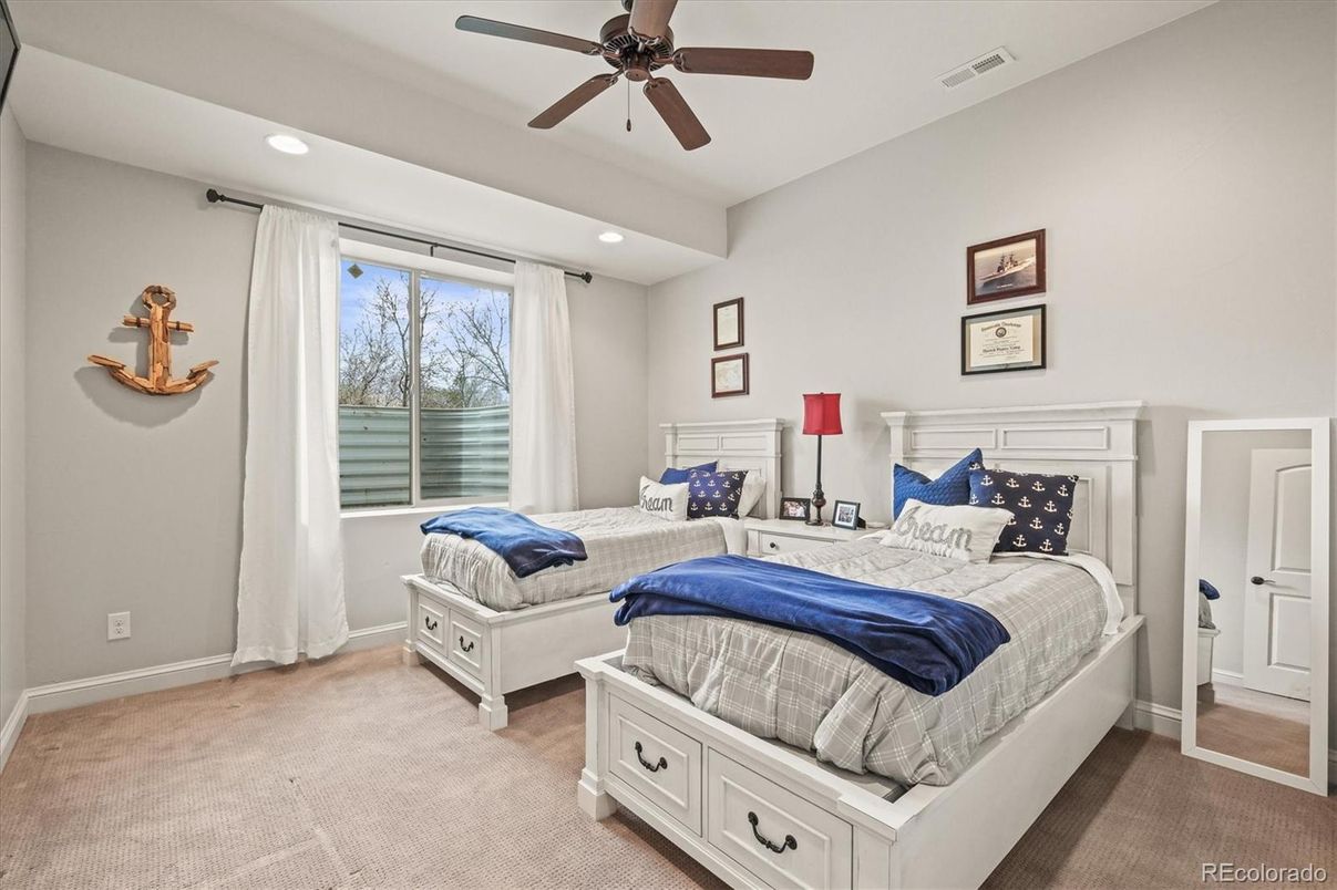 Bedroom, Interior, Recessed Lighting