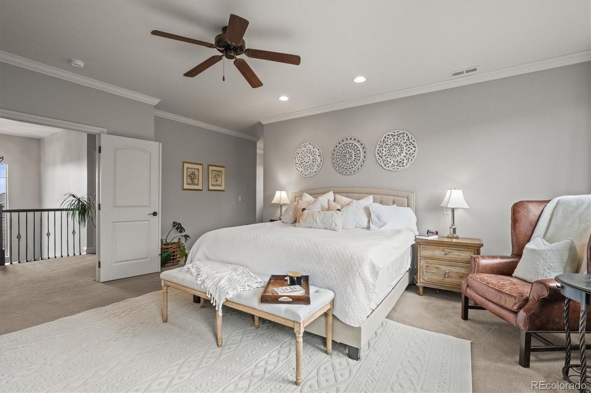 Bedroom, Interior, Recessed Lighting