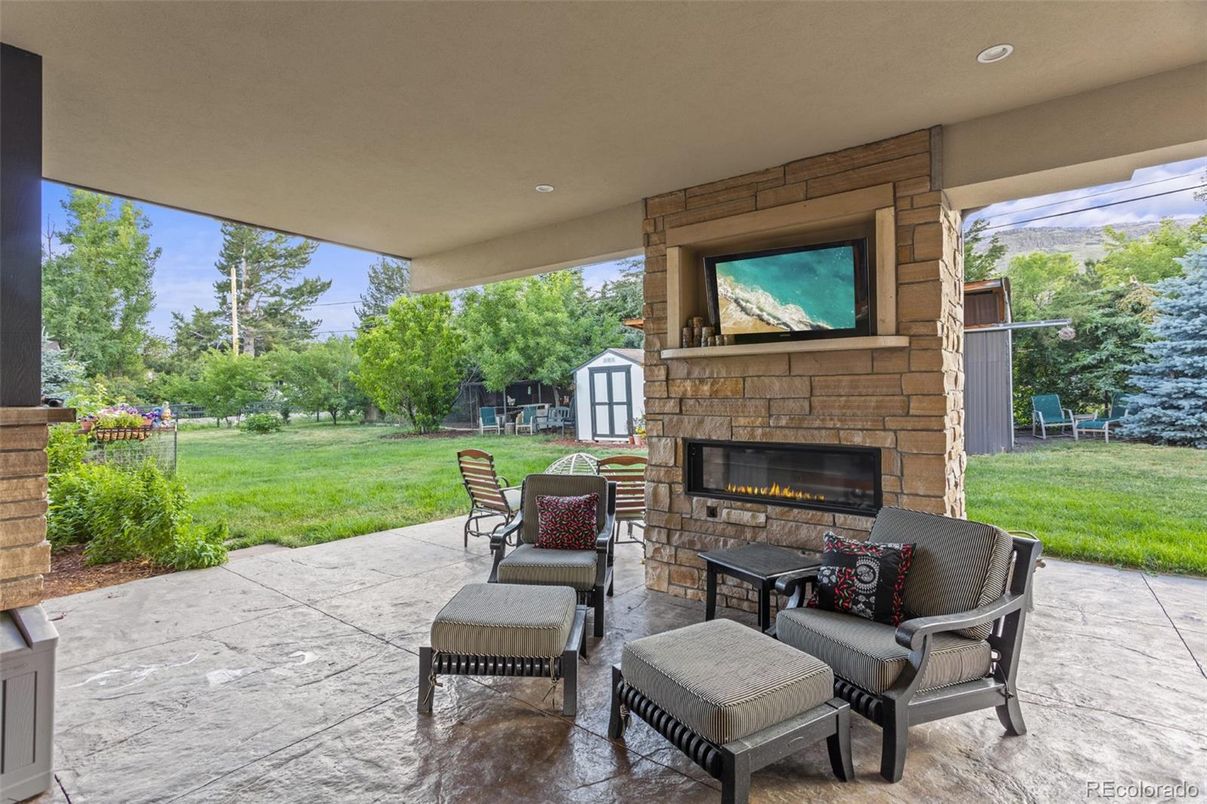 Backyard, Exterior, Fireplace
